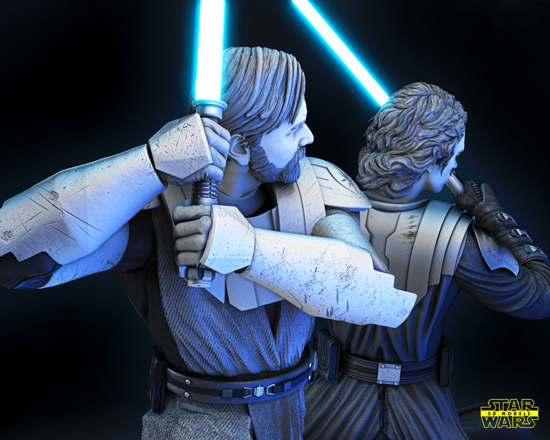 The Anakin and Obi Wan Diorama