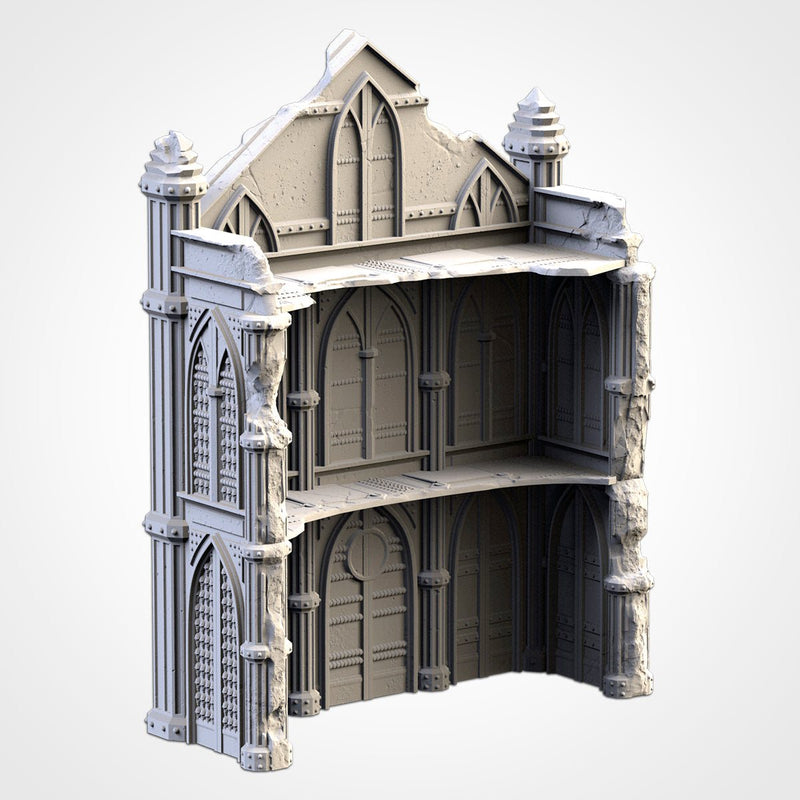 Cathedral Ruins 02 3D printed terrain view 6