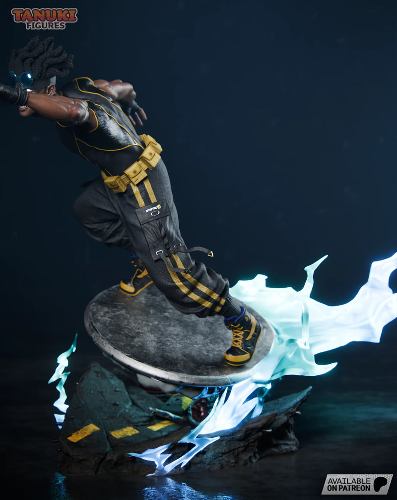 Static Shock Resin Statue & Bust - Full Size view 6