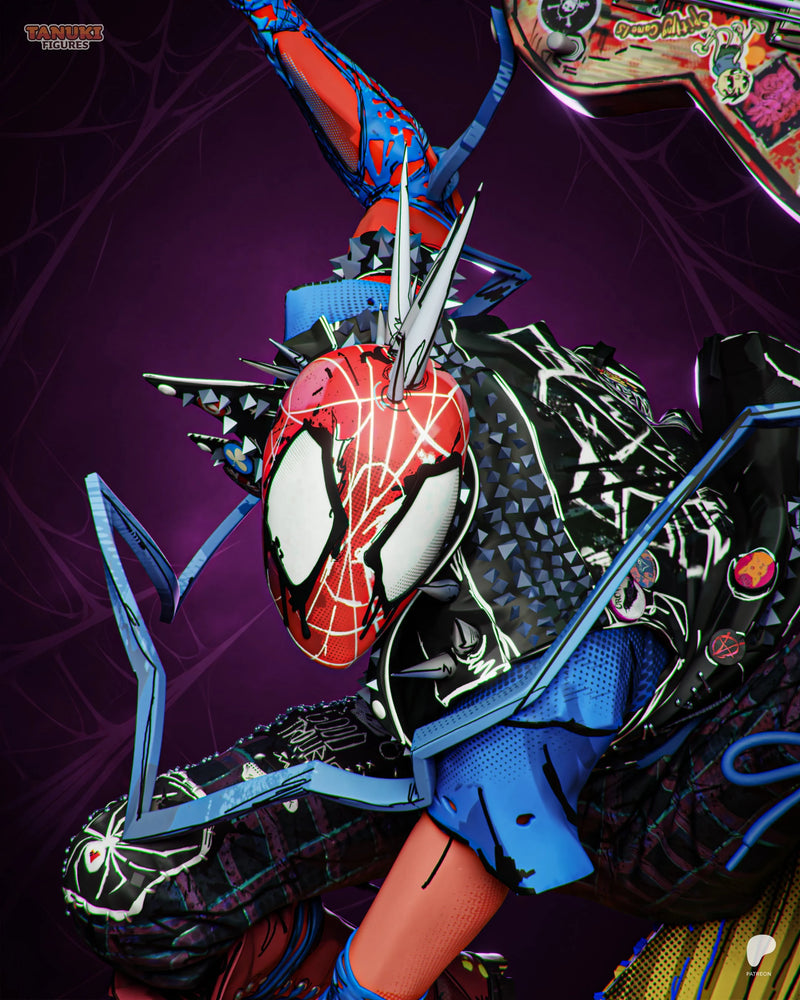 Spider-Punk Resin Statue & Bust - Full Size view 6