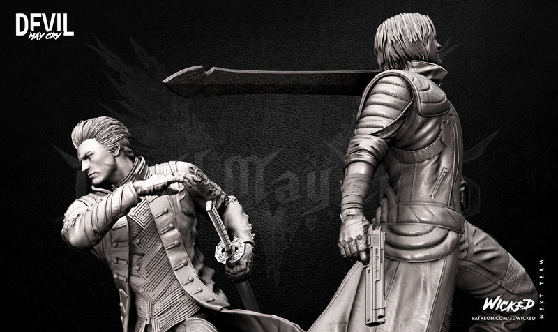 Dante and Vergil Diorama Sculpture resin diorama kit view 6