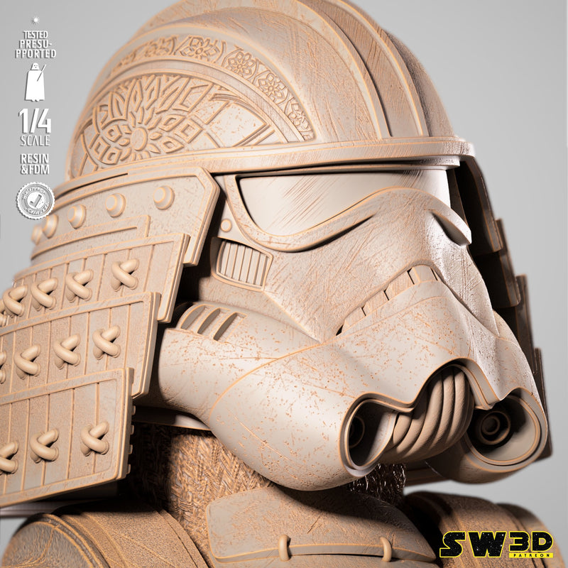 Stormtrooper Samurai Portrait Bust