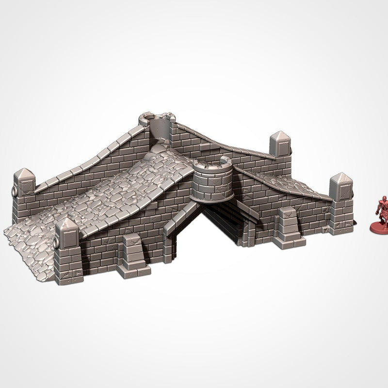 Medieval Bridges 3D printed terrain view 6