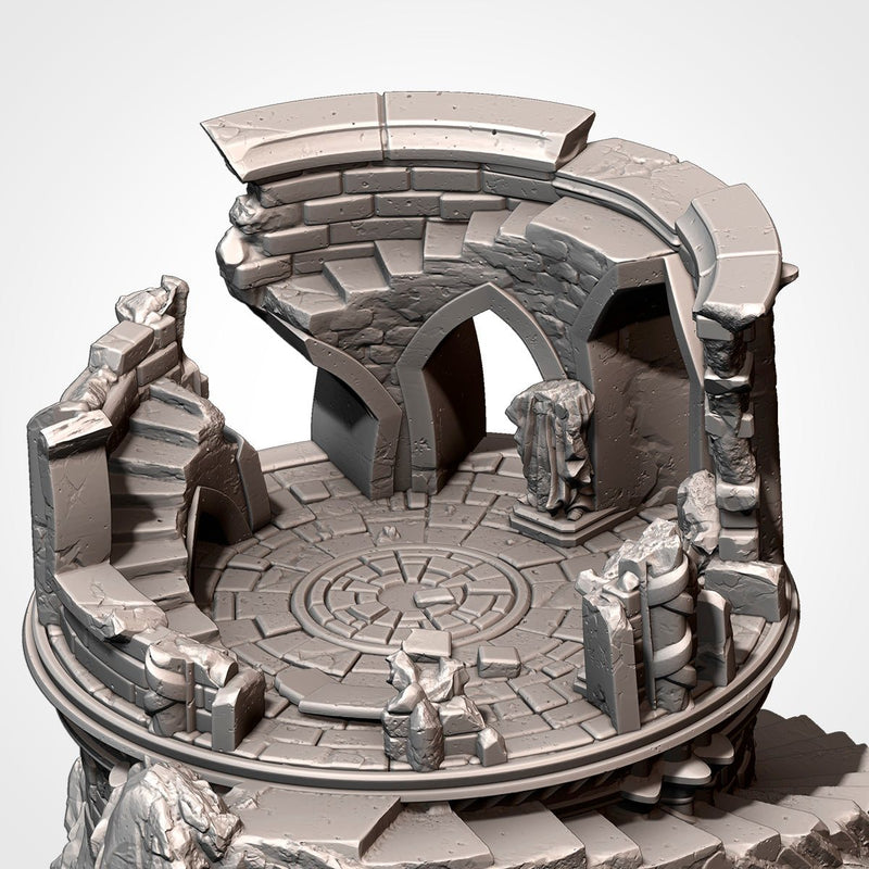 Ruins On The Mountain 3D printed terrain view 6