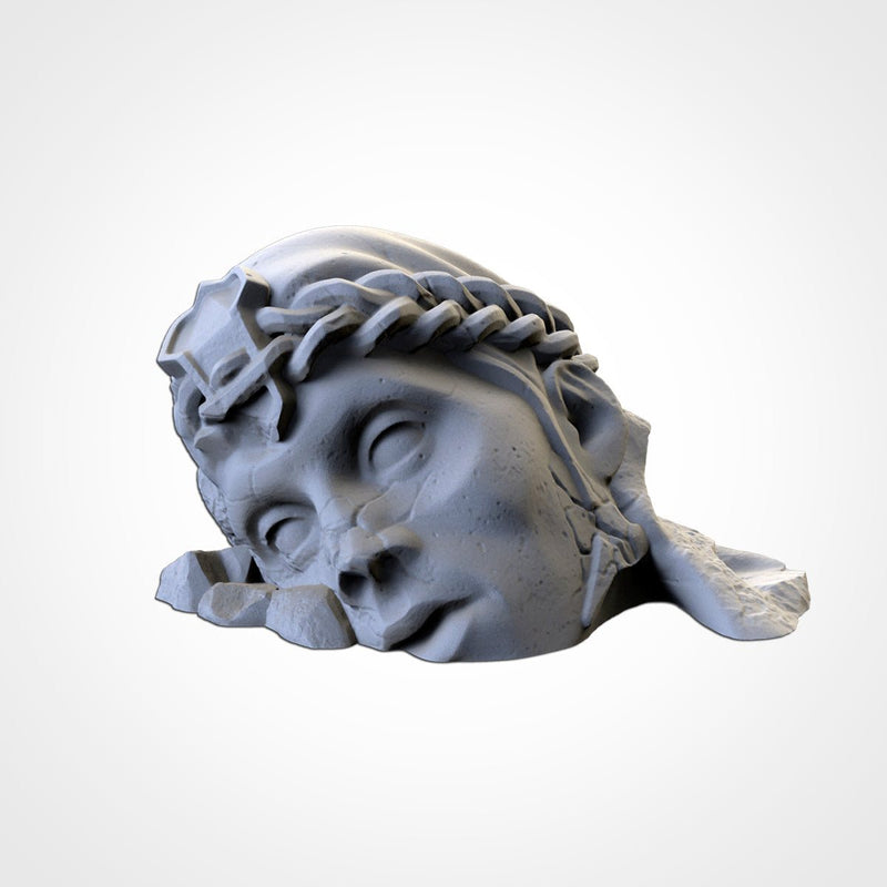 Statues 3D printed terrain view 6