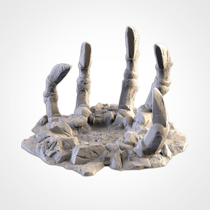 Gigantic Bones 3D printed terrain view 6