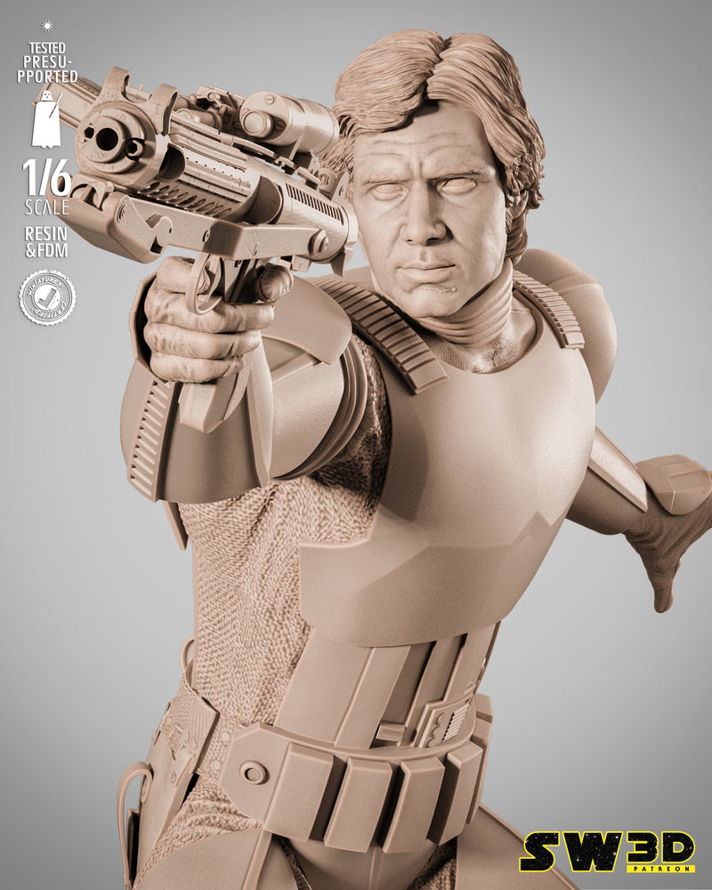 SW3D November 2025 Term Han Solo Stormtrooper Sculpture