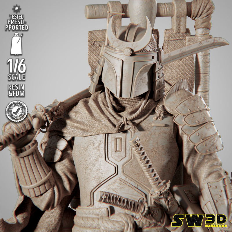 Boba Fett Samurai Sculpture