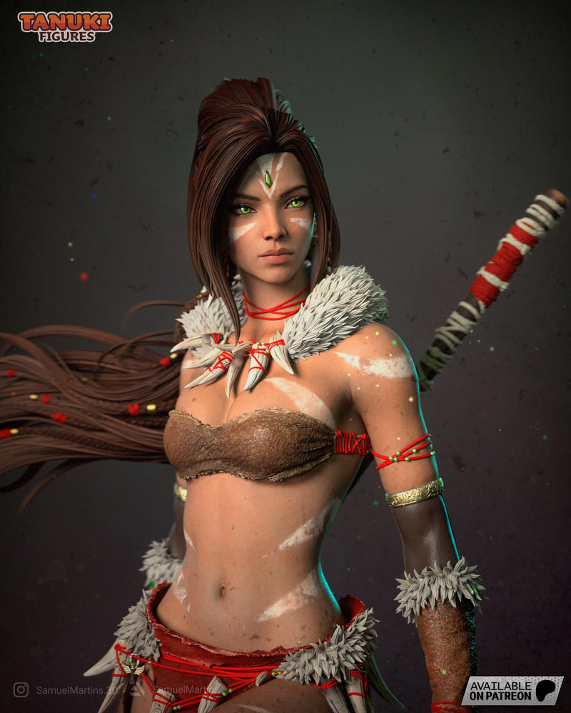 Nidalee Resin Statue & Bust - Full Size view 6