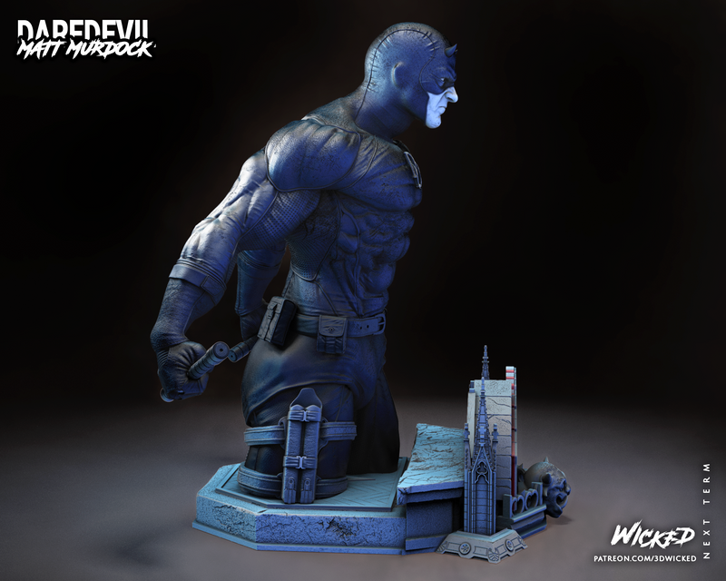 Daredevil Bust resin bust kit view 6