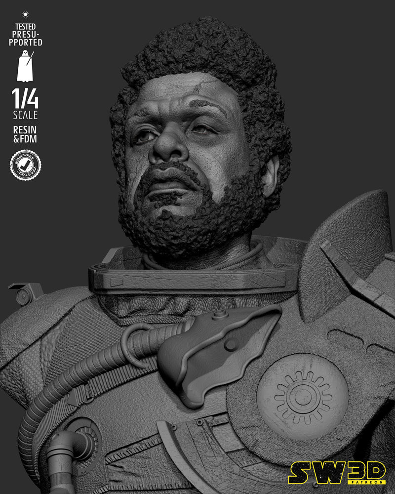 SW3D October 2025 Term Saw Gerrera Portrait Bust