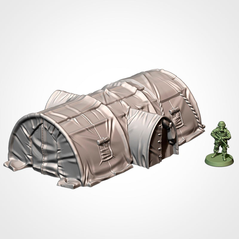 Military Barracks 3D printed terrain view 6