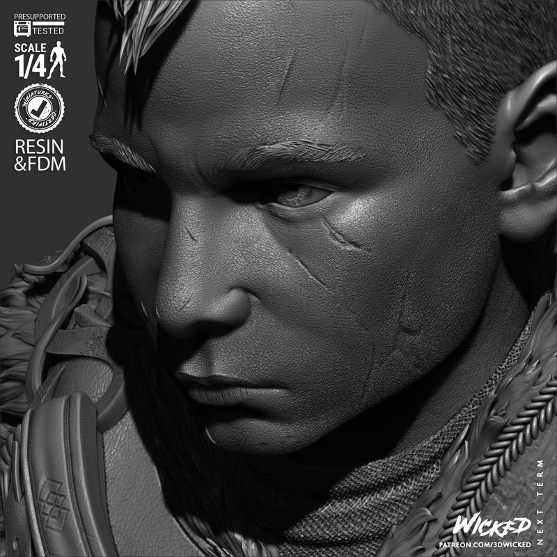 Atreus Portrait Bust resin bust kit view 6