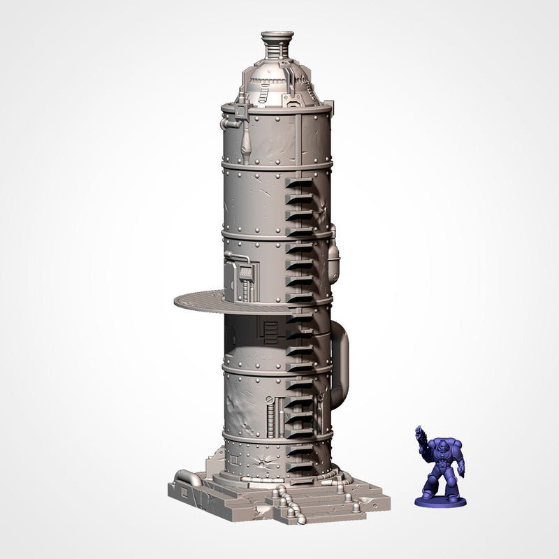 Industrial Sector 3D printed terrain view 6