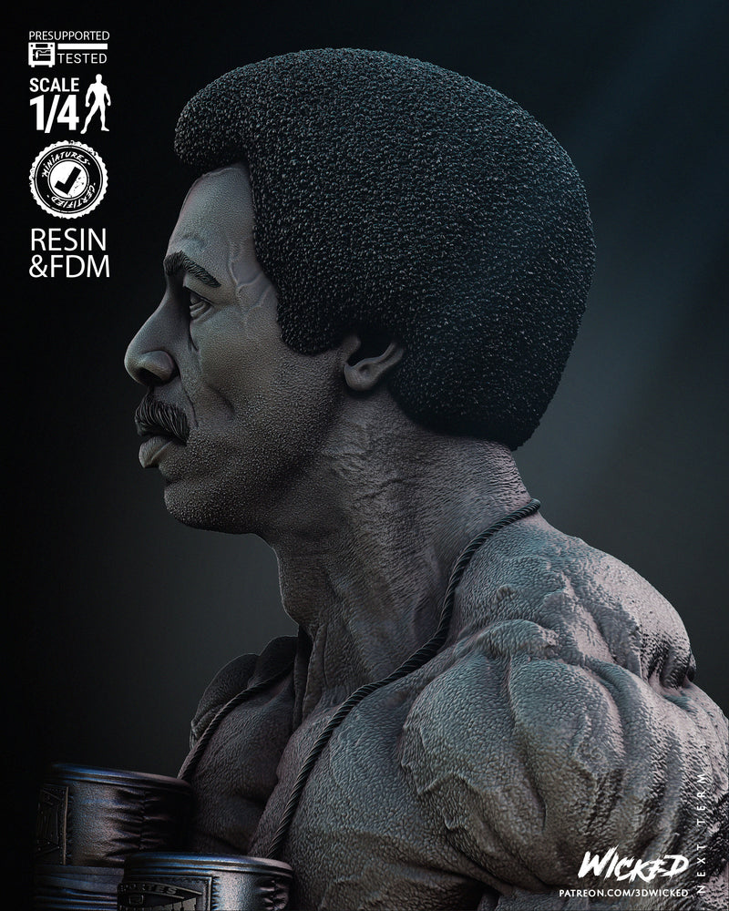 Apollo Creed Portrait Bust resin bust kit view 6