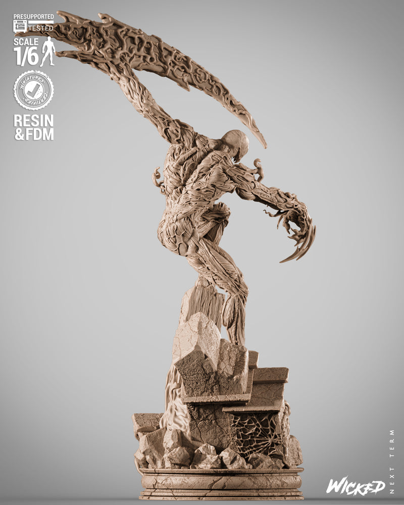 Carnage Sculpture resin statue kit view 6