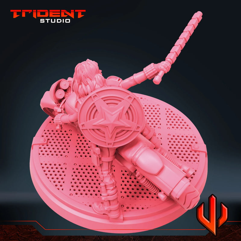 Black Widow Multiverse - Sculpt A Marvel MCP-compatible 40mm resin proxy miniature by Trident Miniatures - product image 6