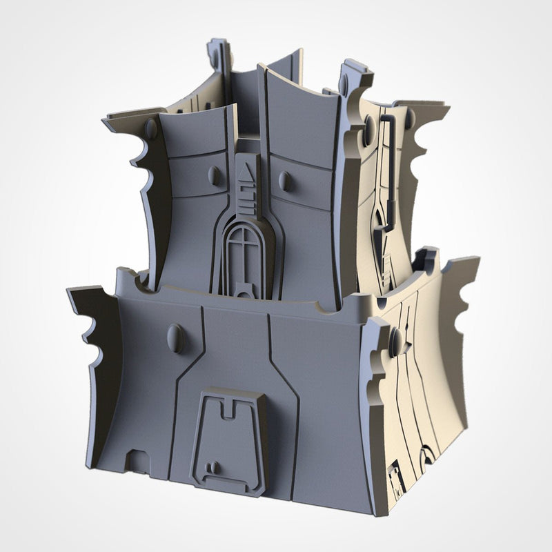 Xenos Buildings 02 3D printed terrain view 6