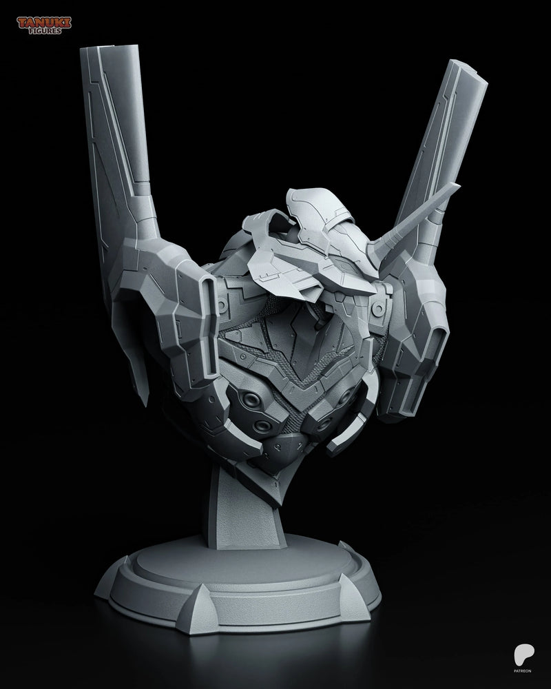 Eva 01 Resin Statue & Bust - Bust view 6