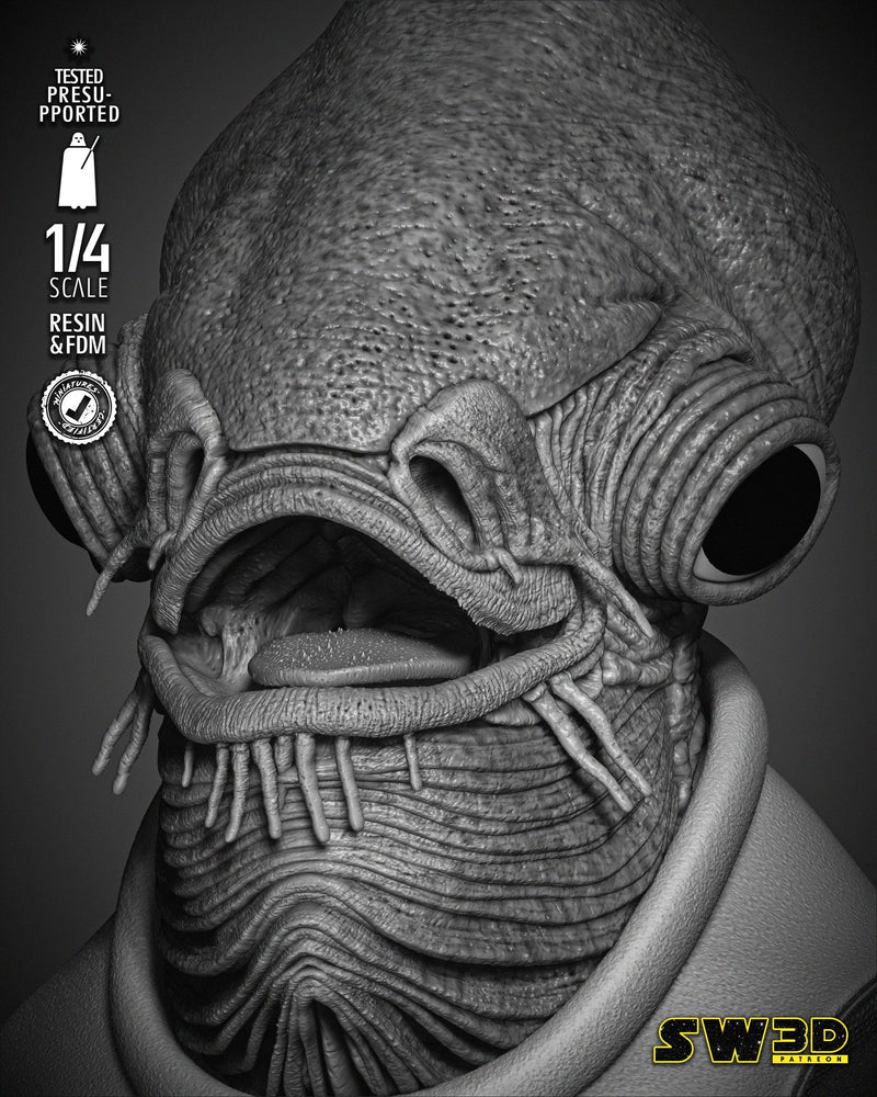 Ackbar Admiral Portrait Bust