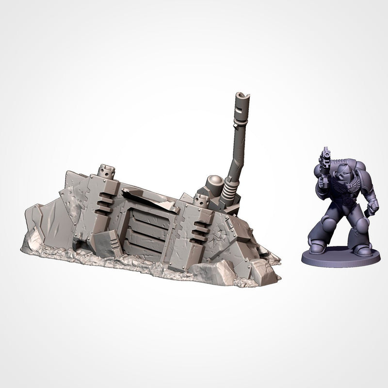 Crashed Tanks 3D printed terrain view 6