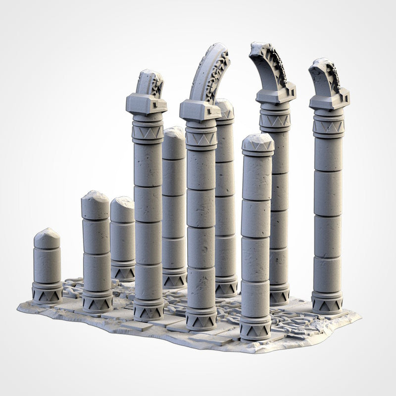 Ancient Civilization 3D printed terrain view 6