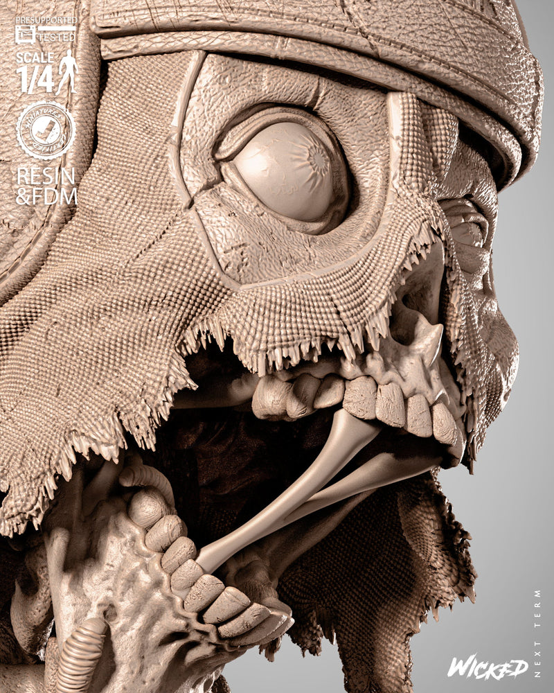 Deadpool Zombie Portrait Bust resin bust kit view 6