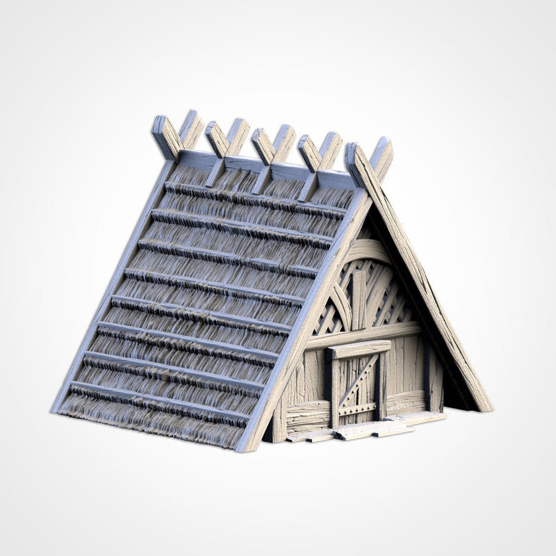 Viking Houses 3D printed terrain view 6