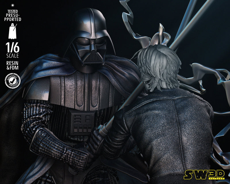 Luke and Darth Vader Return of Jedi Diorama