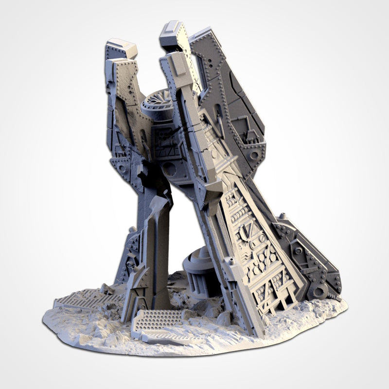 Landing Capsules 3D printed terrain view 6