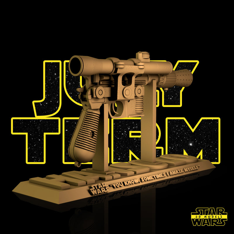 Han Solo Blastech DL-44 Sculpture