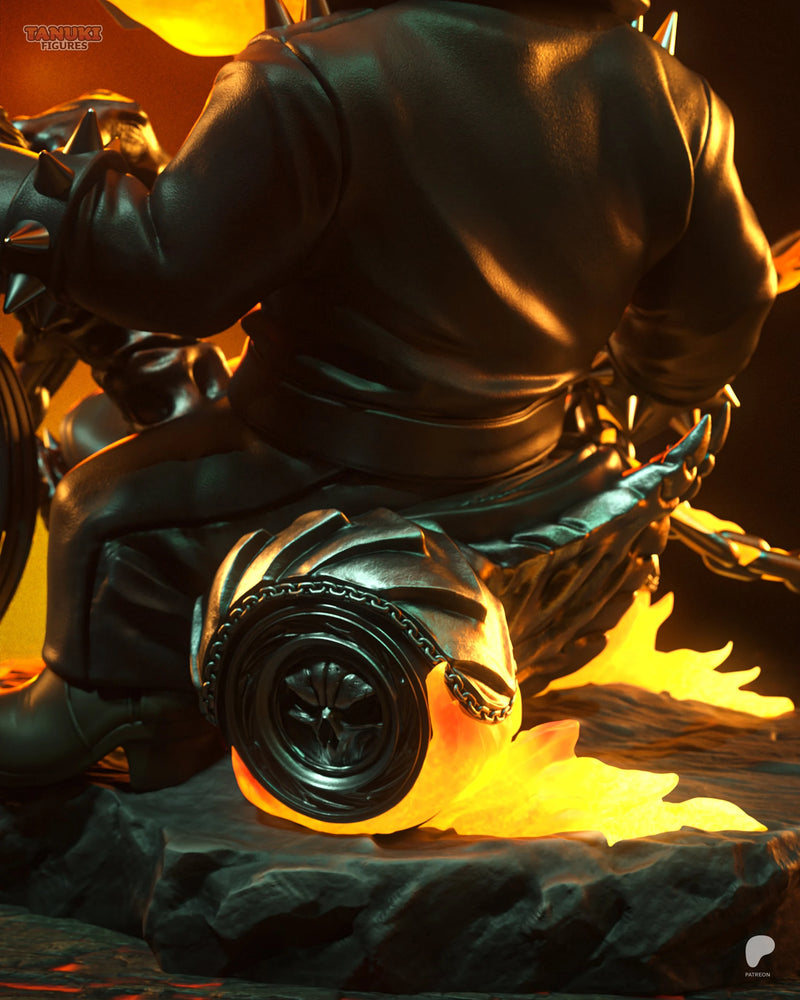 Ghost Rider Chibi Resin Figure - Chibi view 6