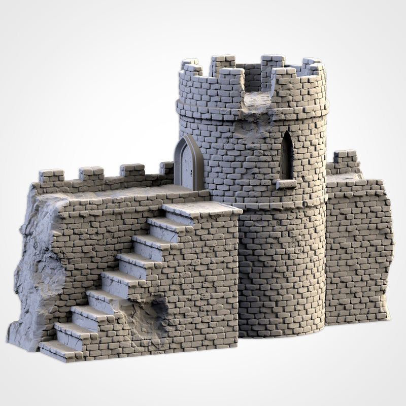 Ruined Castle 3D printed terrain view 6