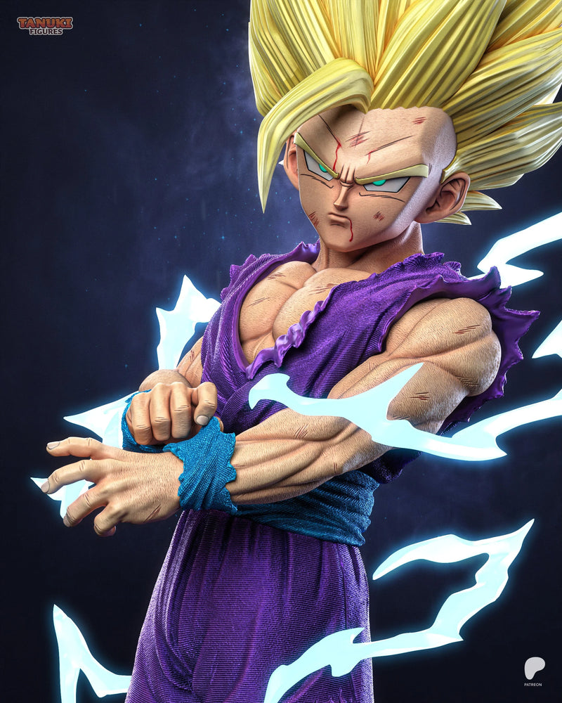 Gohan SSJ2 Resin Statue & Bust - Full Size view 6