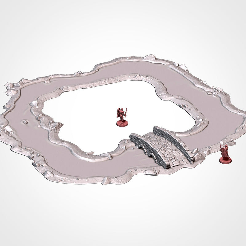 Classic Modular River 3D printed terrain view 6