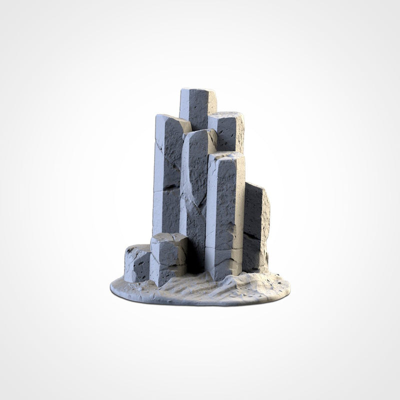 Basaltic Terrain 3D printed terrain view 6