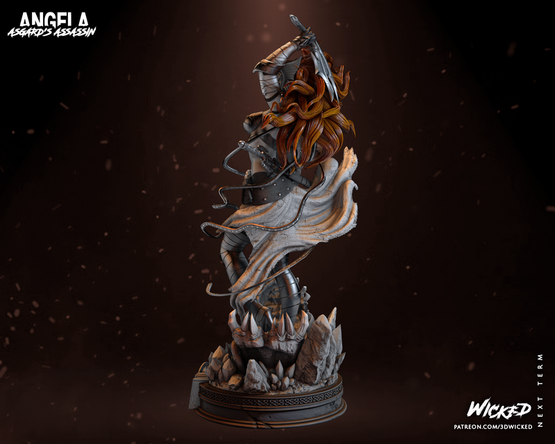 Angela Sculpture resin statue kit view 6