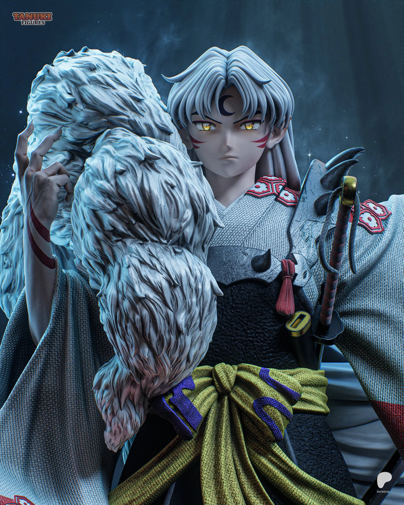 Sesshomaru Resin Statue & Bust - Full Size view 6