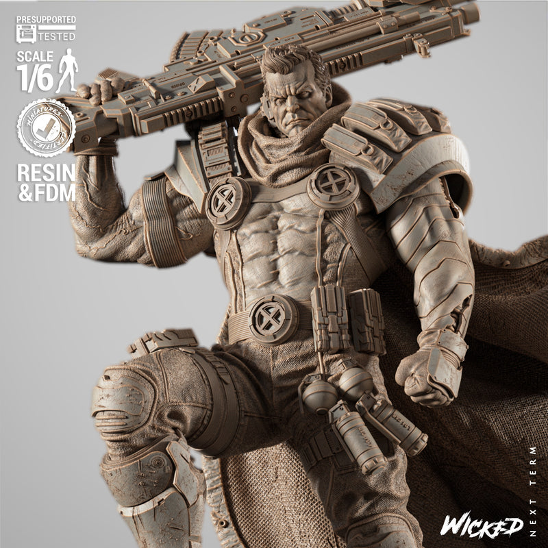 Cable 2025 Sculpture resin statue kit view 6