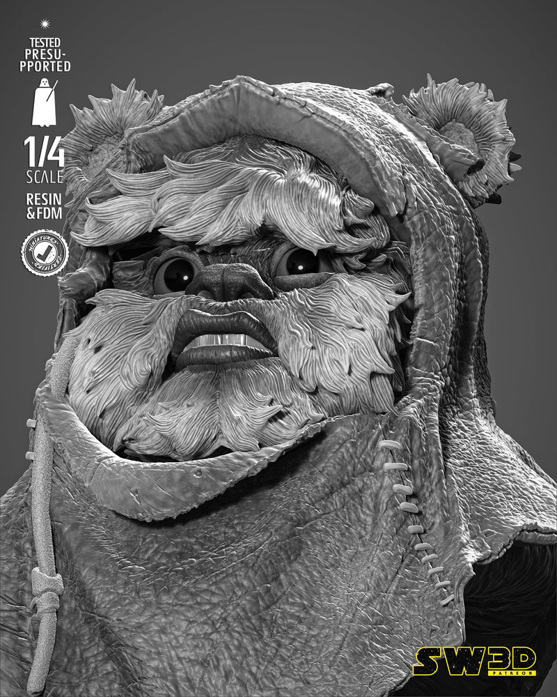 Ewok Portrait Bust