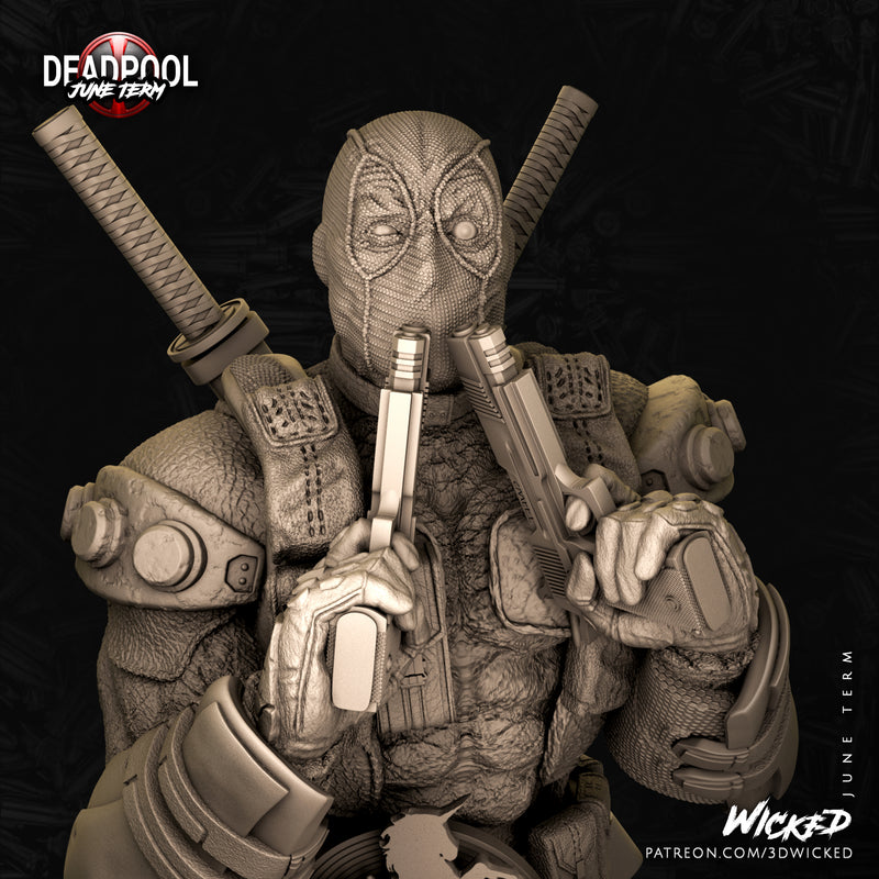 Deadpool Bust resin bust kit view 6