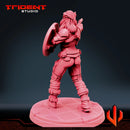 Captain Carter - Sculpt D Marvel MCP-compatible 40mm resin proxy miniature by Trident Miniatures - product image 6