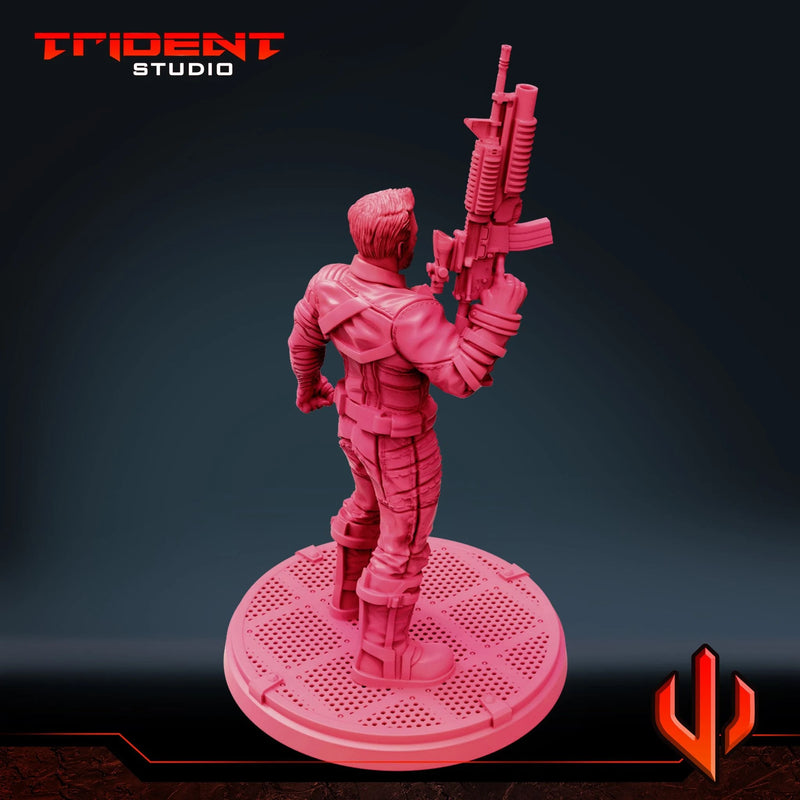 Winter Soldier 2021 - Sculpt B Marvel MCP-compatible 40mm resin proxy miniature by Trident Miniatures - product image 6