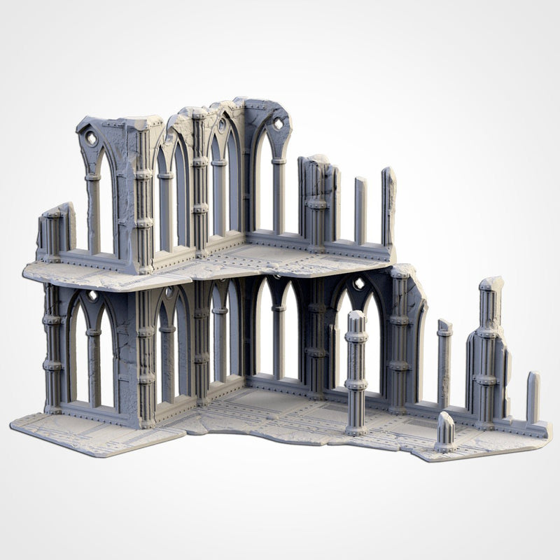 Cathedral Ruins 01 3D printed terrain view 6