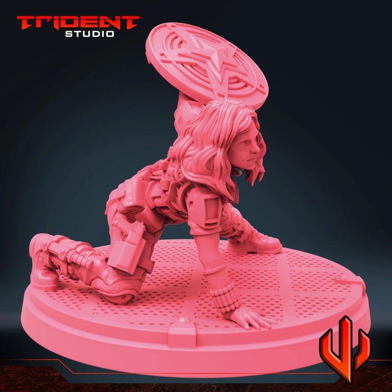 Black Widow Multiverse - Sculpt D Marvel MCP-compatible 40mm resin proxy miniature by Trident Miniatures - product image 6