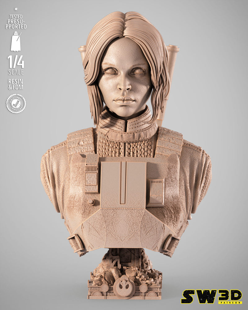 SW3D August 2025 Term Jin Erso Portrait Bust