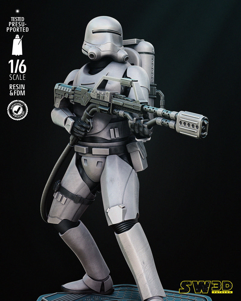 Flame Trooper Sculpture