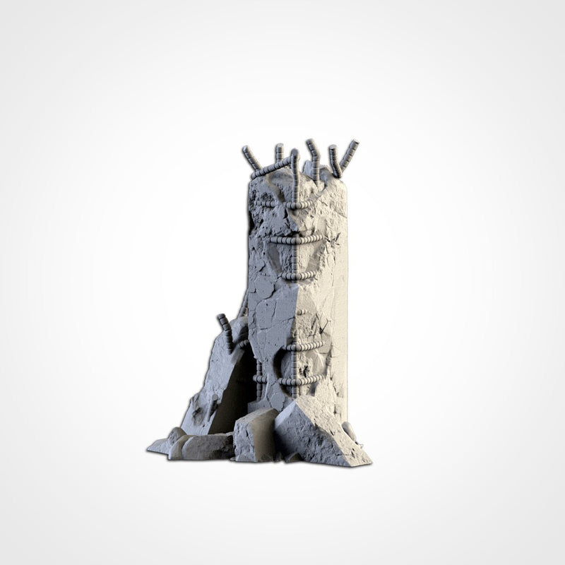 City Debris 3D printed terrain view 6