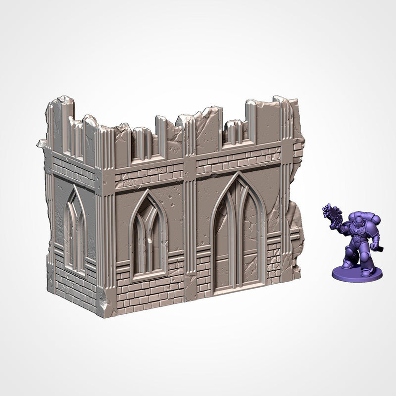City Classic Ruins GW V11 3D printed terrain view 6