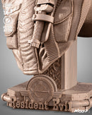 Chris Resident Evil Portrait Bust resin bust kit view 6